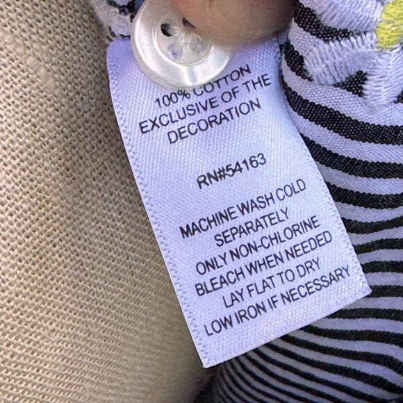 Marc New York Andrew Marc 3/4 Sleeve Button-Down Striped Daisy’s Women’s Small - Picture 9 of 9